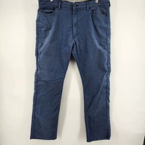 Mens Jeans Five Pocket Stretch Pants Blue Gray Modern Casual Trousers 38x31